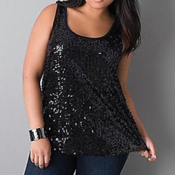 lane bryant sequin top